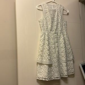 Elegant white dress mini